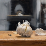 block-gregory-garlic-and-self-portrait-in-gray-hat-6x6-oil